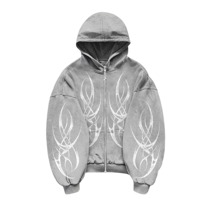 Shadow Tribal Zip Hoodie