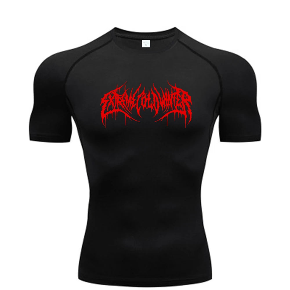 Scribble compression t-shirt