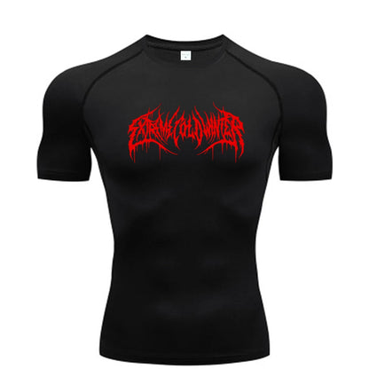 Scribble compression t-shirt