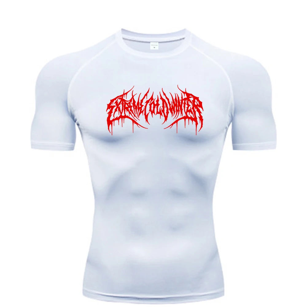 Scribble compression t-shirt