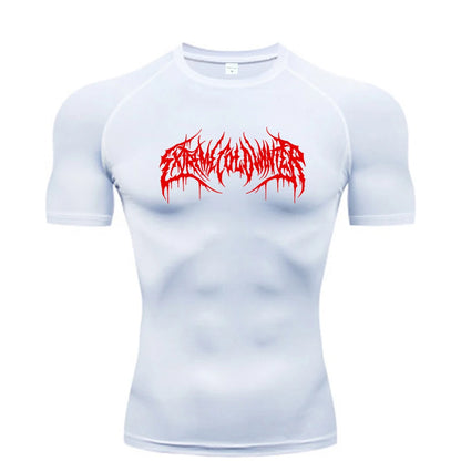 Scribble compression t-shirt