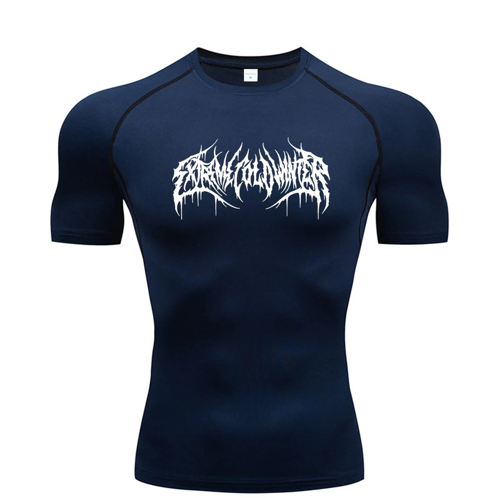 Scribble compression t-shirt