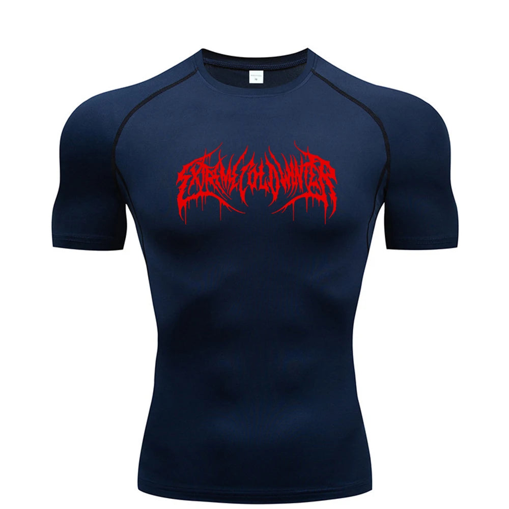 Scribble compression t-shirt