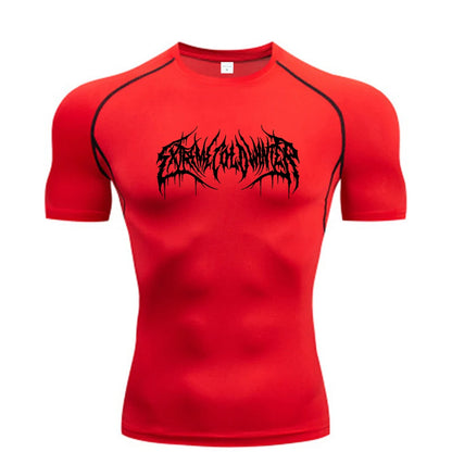 Scribble compression t-shirt