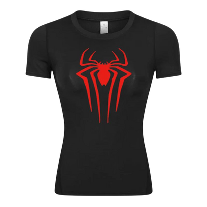 Women's Spiderman Compression T-shirt