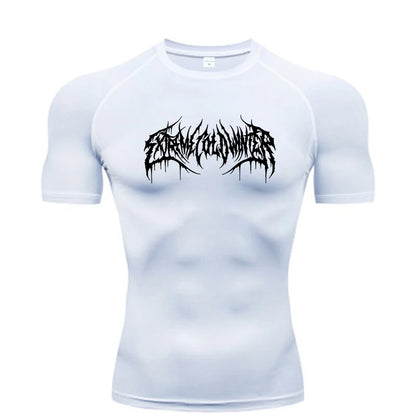 Scribble compression t-shirt