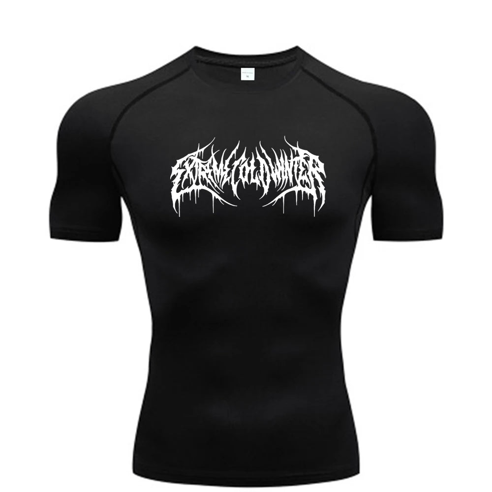 Scribble compression t-shirt