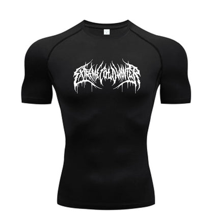 Scribble compression t-shirt